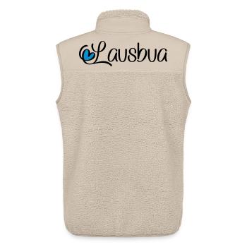 Lausbua - Unisex Sherpaweste von Stanley/Stella - Beige - Hinten - AI Model Male 178 light (178cm)
