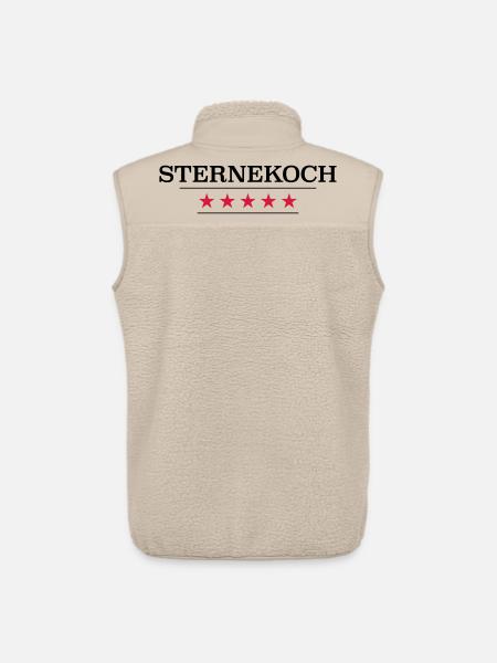 Sternekoch - Unisex Sherpaweste von Stanley/Stella - Beige