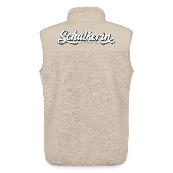 Nix Prinzessin Schalkerin! | Gelsenkirchen Schalke - Unisex Sherpaweste von Stanley/Stella - Beige - Hinten - AI Model Male 178 light (178cm)