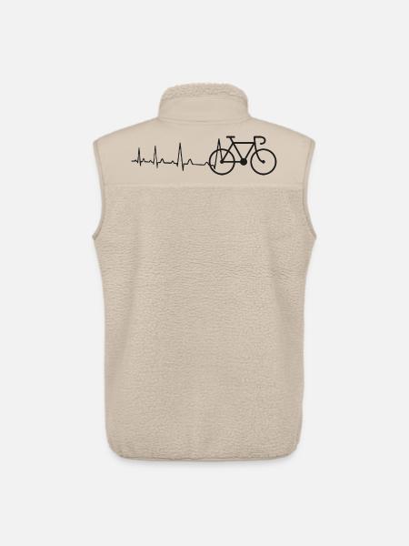 Herzschlag Rennrad - Unisex Sherpaweste von Stanley/Stella - Beige