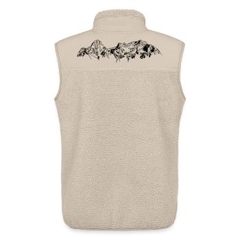 Totes Gebirge, Spitzmauer, Priel, Upper Austria - Unisex Sherpa Gilet by Stanley/Stella - beige - Back - AI Model Male 178 light (178cm)