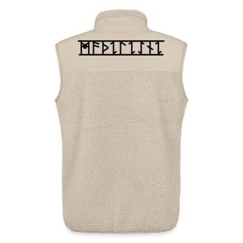 Madeleine - Unisex Sherpaweste von Stanley/Stella - Beige - Hinten - AI Model Male 178 light (178cm)