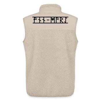 Ann-Mari - Unisex Sherpaweste von Stanley/Stella - Beige - Hinten - AI Model Male 178 light (178cm)