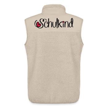 Schulkind - Unisex Sherpaweste von Stanley/Stella - Beige - Hinten - AI Model Male 178 light (178cm)