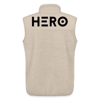 Hero - Held - Unisex Sherpa Gilet by Stanley/Stella - beige - Back - AI Model Male 178 light (178cm)