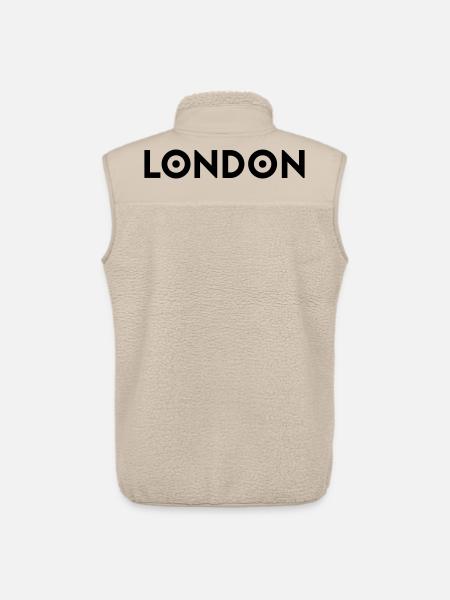 LONDRES - Veste sans manches sherpa unisexe Stanley/Stella - beige