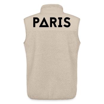 PARIS - Unisex Sherpa Gilet by Stanley/Stella - beige - Back - AI Model Male 178 light (178cm)