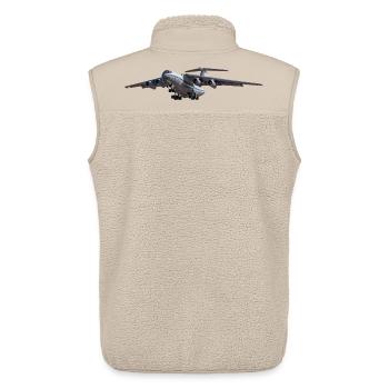 IL-76 - Unisex Sherpa Gilet by Stanley/Stella - beige - Back - AI Model Male 178 light (178cm)