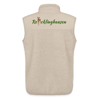 Re cklinghausen mit Reh - Unisex Sherpaweste von Stanley/Stella - Beige - Hinten - AI Model Male 178 light (178cm)