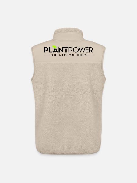 Plant Power - No Limits - Unisex Sherpa Gilet by Stanley/Stella - beige