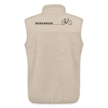 radfahren spruch motivation fahrrad selten radlos - Unisex Sherpaweste von Stanley/Stella - Beige - Hinten - AI Model Male 178 light (178cm)