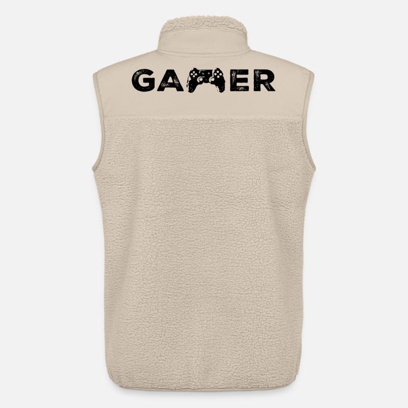 Gamer Controller Schriftzug Retro - Unisex Sherpaweste von Stanley/Stella - Beige