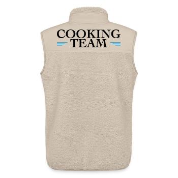 Team Cooking - Unisex Sherpaweste von Stanley/Stella - Beige - Hinten - AI Model Male 178 light (178cm)