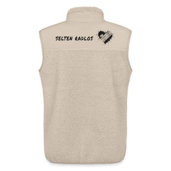 selten radlos fahrrad spruch geschenk reifenspur - Unisex Sherpaweste von Stanley/Stella - Beige - Hinten - AI Model Male 178 light (178cm)