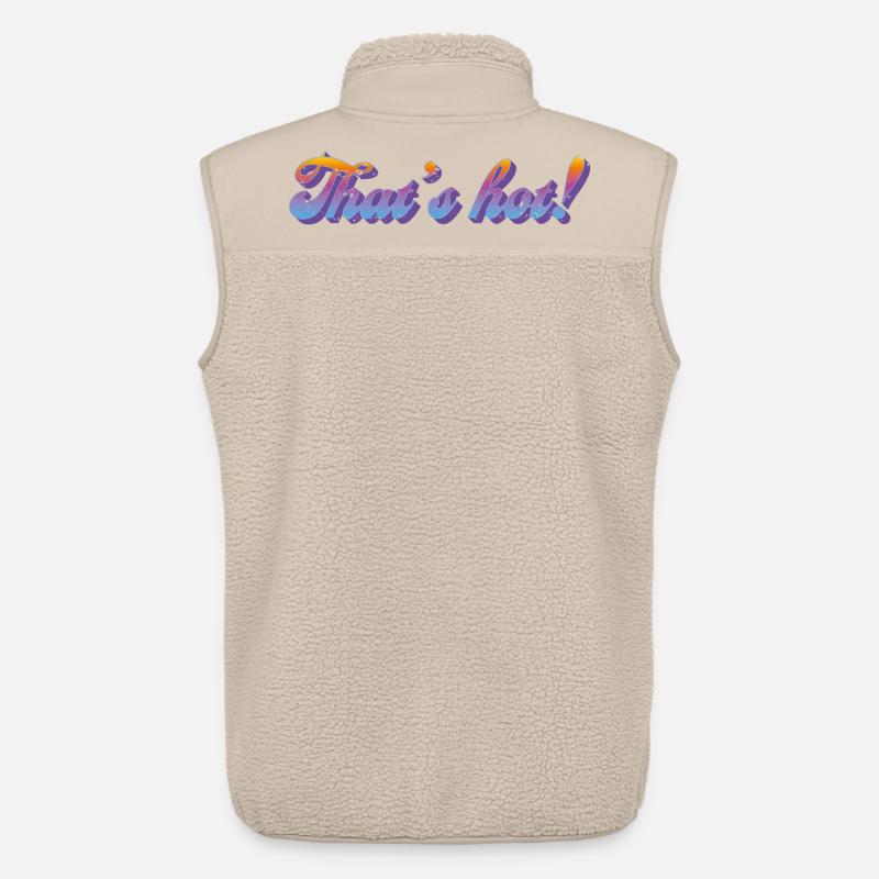 That's hot! – Retro Gradient Style - Unisex Sherpa Gilet by Stanley/Stella - beige