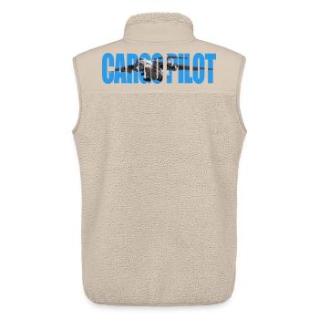 Cargo pilot IL-76 - Unisex Sherpa Gilet by Stanley/Stella - beige - Back - AI Model Male 178 light (178cm)