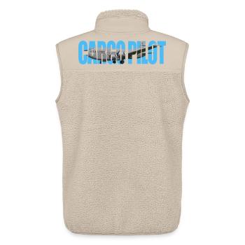 Cargo pilot C-124C - Unisex Sherpa Gilet by Stanley/Stella - beige - Back - AI Model Male 178 light (178cm)