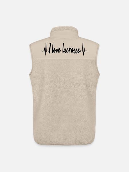 Lacrosse Player ECG - Unisex Sherpa Gilet by Stanley/Stella - beige