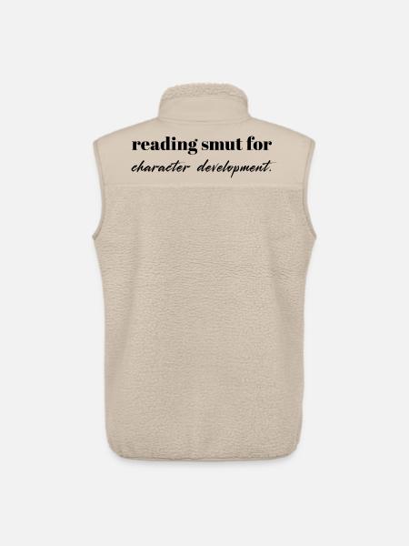 Reading Smut – BookTok Quote Design - Unisex Sherpa Gilet by Stanley/Stella - beige