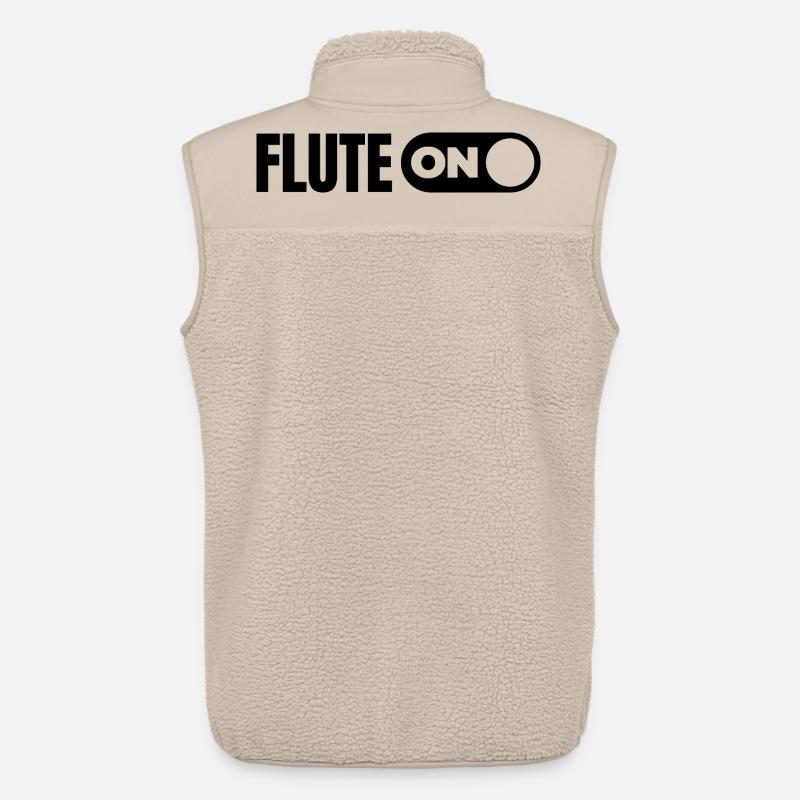 Turn on the flute - Unisex Sherpa Gilet by Stanley/Stella - beige
