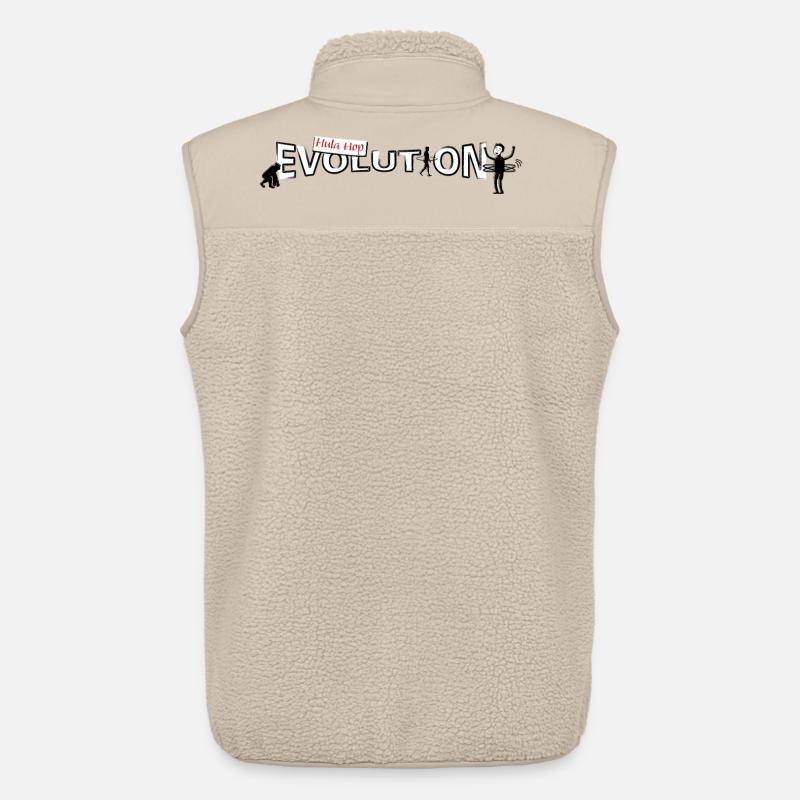 Hula hop Evolution - Unisex Sherpaweste von Stanley/Stella - Beige