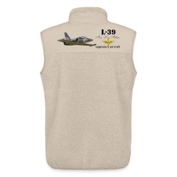 L-39 Albatros - Unisex Sherpa Gilet by Stanley/Stella - beige - Back - AI Model Male 178 light (178cm)