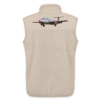 L-29 Dauphin - Veste sans manches sherpa unisexe Stanley/Stella - beige - Dos - AI Model Male 178 light (178cm)