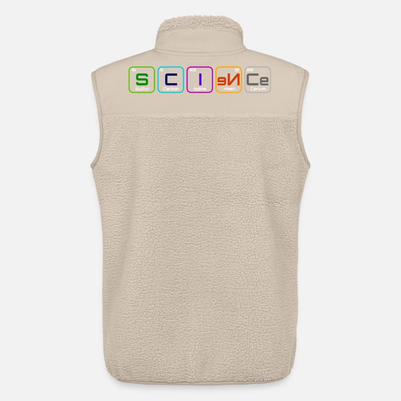 "Science" avec les élements - Veste sans manches sherpa unisexe Stanley/Stella - beige
