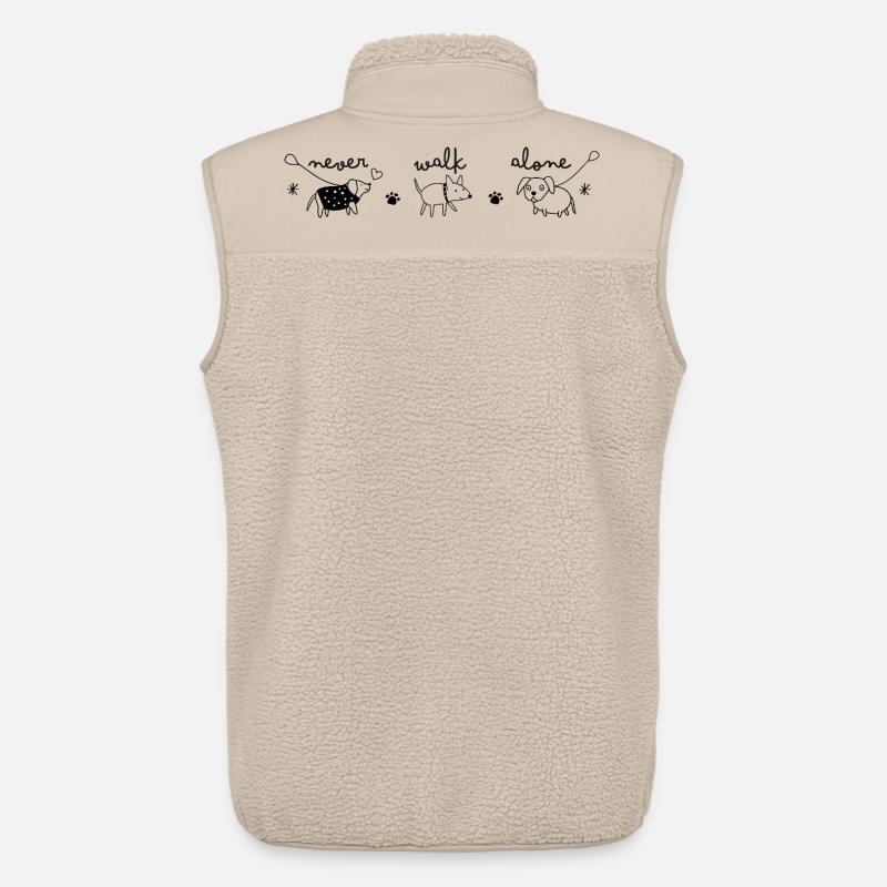 never walk alone - Unisex Sherpaweste von Stanley/Stella - Beige