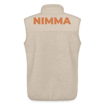 NIMMA - Unisex Sherpaweste von Stanley/Stella - Beige - Hinten - AI Model Male 178 light (178cm)