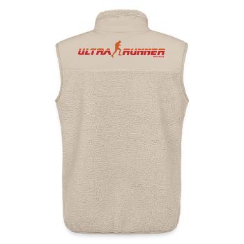 Ultra Runner - Run in style ultra runner design - Unisex Sherpa Gilet by Stanley/Stella - beige - Back - AI Model Male 178 light (178cm)