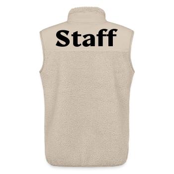 Personnel - Veste sans manches sherpa unisexe Stanley/Stella - beige - Dos - AI Model Male 178 light (178cm)