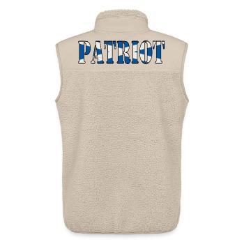 Scottish Patriot Pride - Unisex Sherpa Gilet by Stanley/Stella - beige - Back - AI Model Male 178 light (178cm)