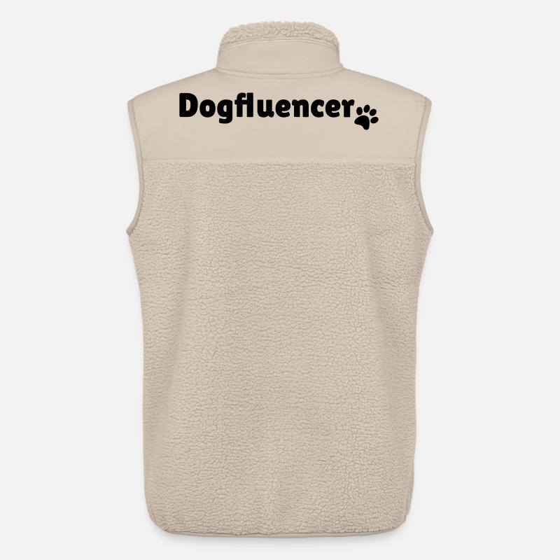 Dogfluencer Influencer Design Geschenk - Unisex Sherpaweste von Stanley/Stella - Beige