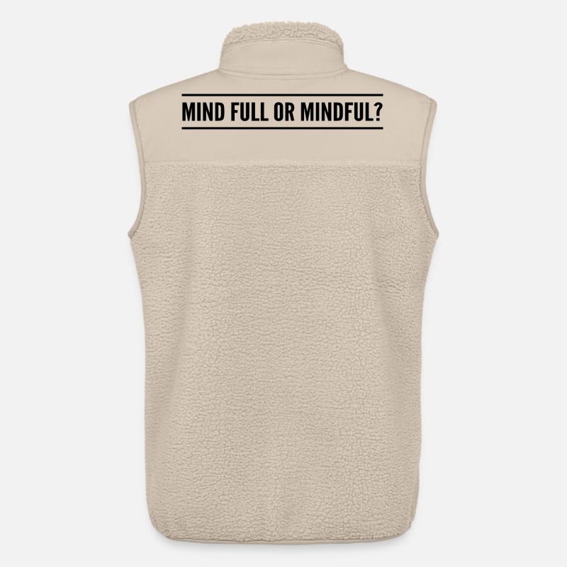 Geistig voll oder achtsam? - Unisex Sherpaweste von Stanley/Stella - Beige