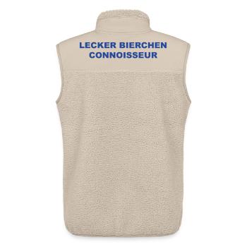 Lecker Bierchen lustiges Shirt für den Connoisseur - Unisex Sherpaweste von Stanley/Stella - Beige - Hinten - AI Model Male 178 light (178cm)