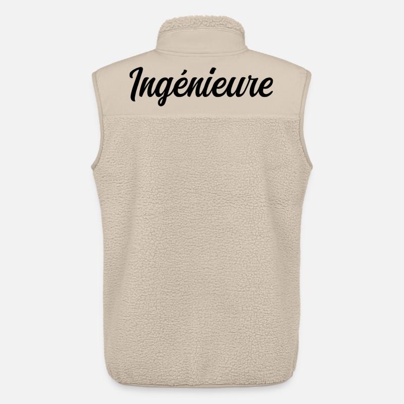 Ingénieure Conception Technique Science Projet - Veste sans manches sherpa unisexe Stanley/Stella - beige