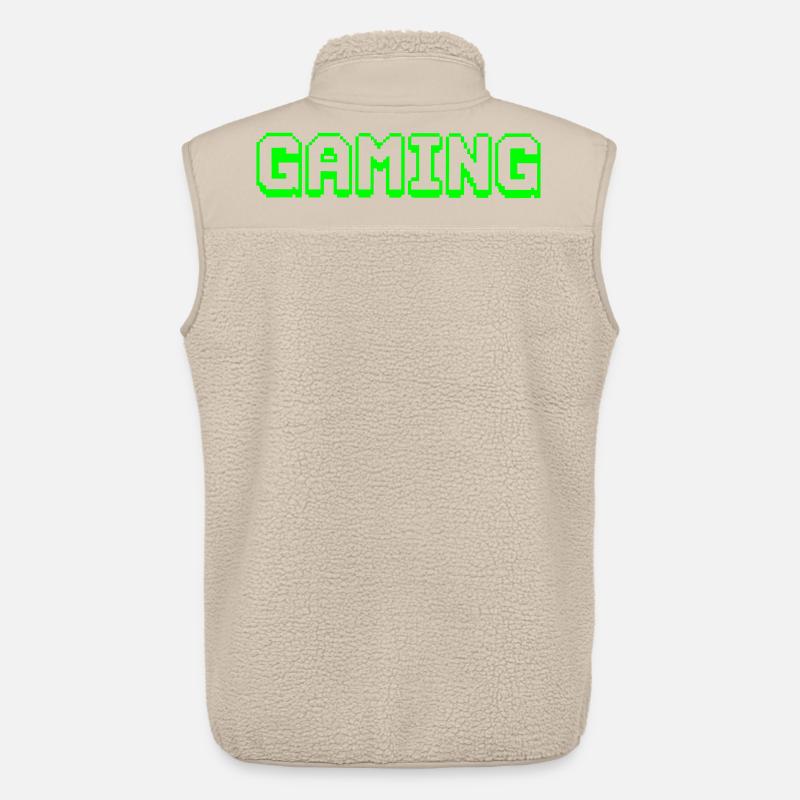 Neon Pixel Gaming Design - Unisex Sherpaweste von Stanley/Stella - Beige