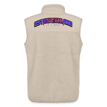 East Germany Ultras Ossis East East Germans - Unisex Sherpa Gilet by Stanley/Stella - beige - Back - AI Model Male 178 light (178cm)