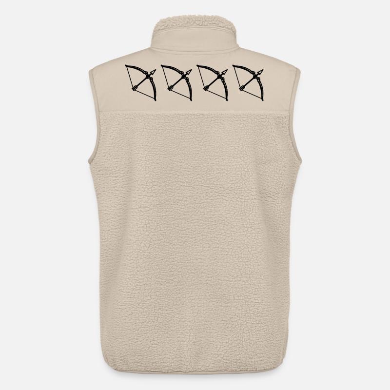 Pfeil und Bogen - Unisex Sherpaweste von Stanley/Stella - Beige