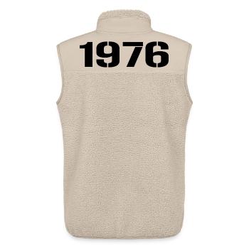 Vintage 1976 - Unisex Sherpaweste von Stanley/Stella - Beige - Hinten - AI Model Male 178 light (178cm)