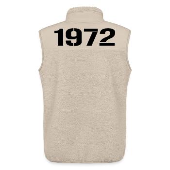 Vintage 1972 - Unisex Sherpa Gilet by Stanley/Stella - beige - Back - AI Model Male 178 light (178cm)