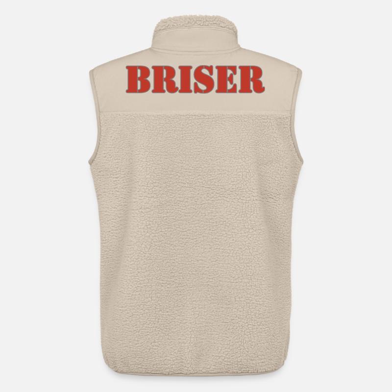 brechen - Unisex Sherpaweste von Stanley/Stella - Beige