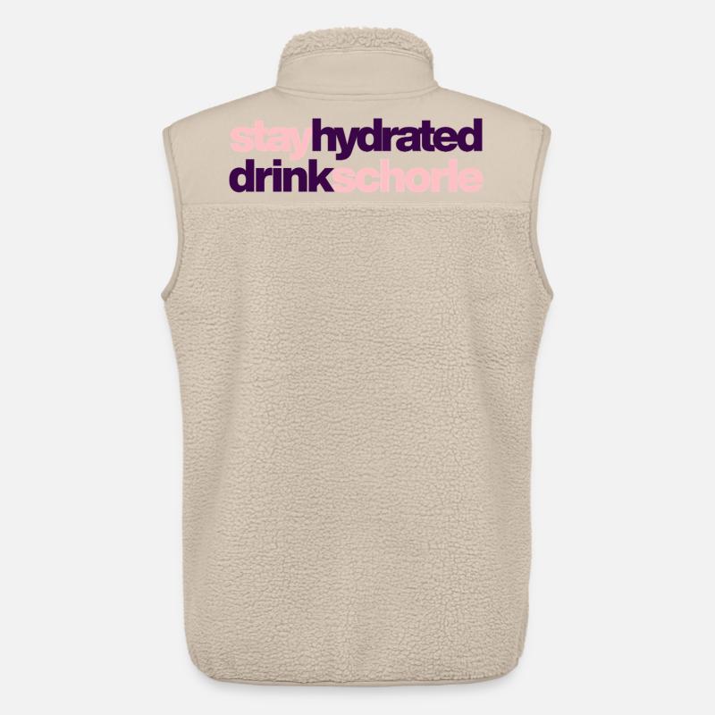 stay hydrated - drink schorle - Unisex Sherpaweste von Stanley/Stella - Beige