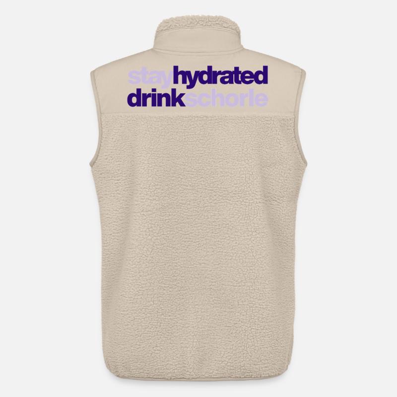 stay hydrated - drink schorle - Unisex Sherpaweste von Stanley/Stella - Beige