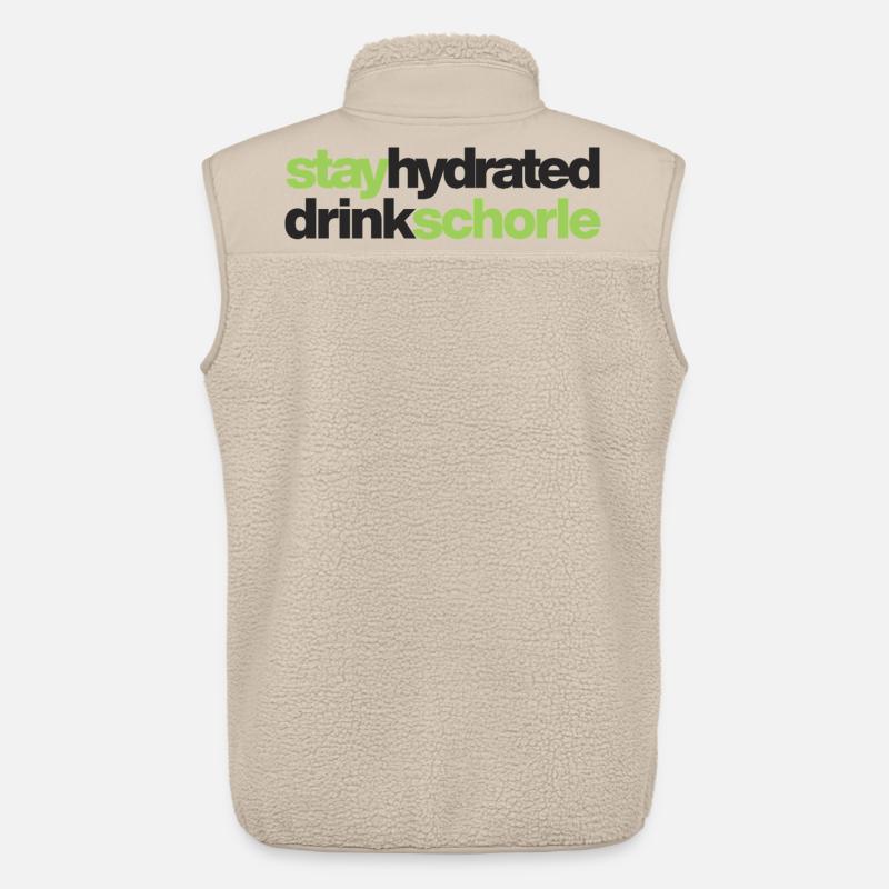stay hydrated - drink schorle - Unisex Sherpaweste von Stanley/Stella - Beige