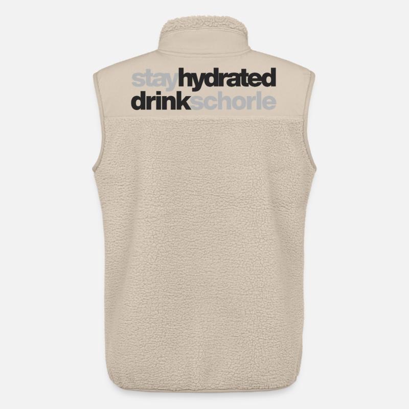 stay hydrated - drink schorle - Unisex Sherpaweste von Stanley/Stella - Beige