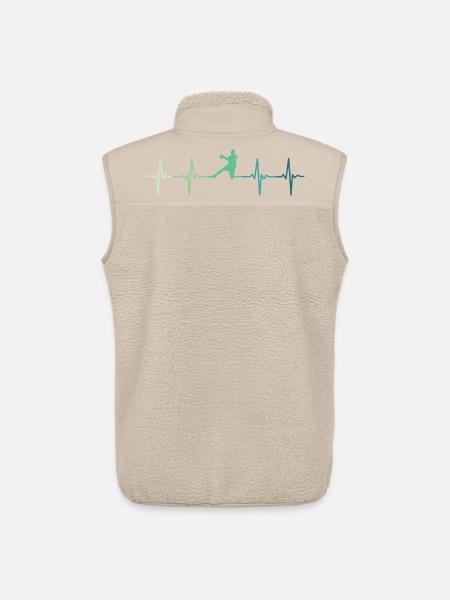 Handball, Herzschlag, Handball - Unisex Sherpaweste von Stanley/Stella - Beige
