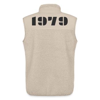 1979 - Unisex Sherpaweste von Stanley/Stella - Beige - Hinten - AI Model Male 178 light (178cm)