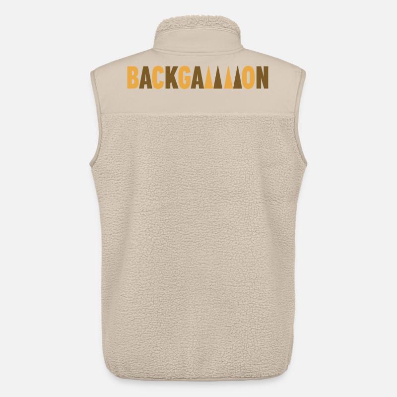 backgammon - Veste sans manches sherpa unisexe Stanley/Stella - beige